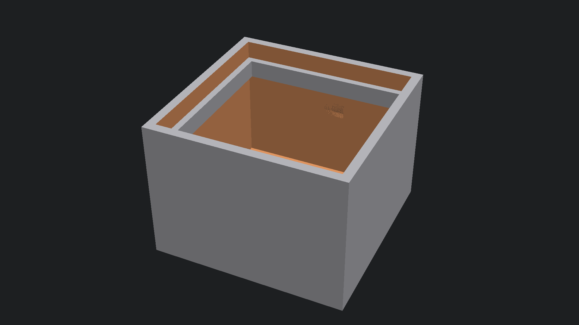 Preview render of the enclosure base
