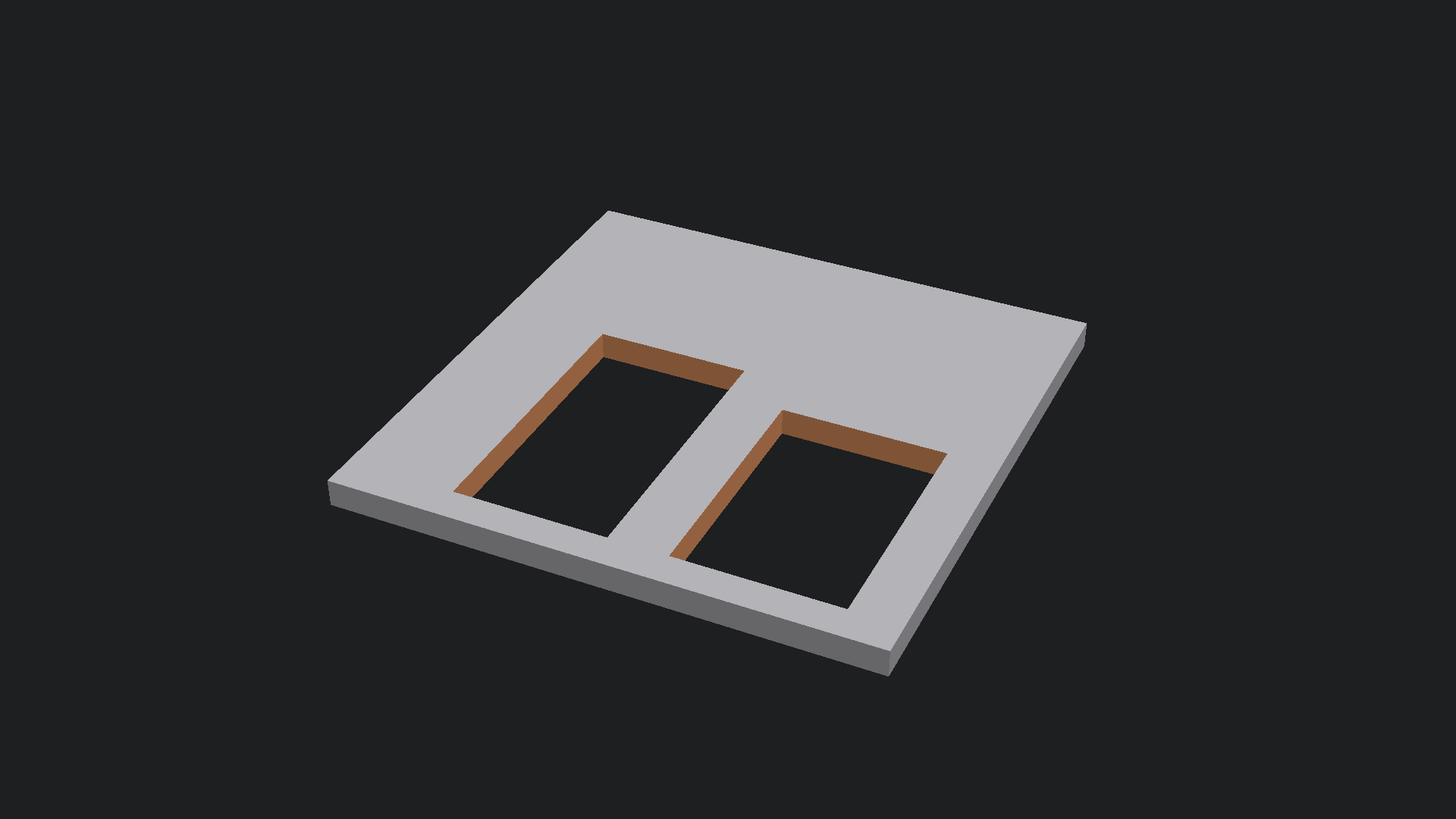 Preview render of the sensor mount lid