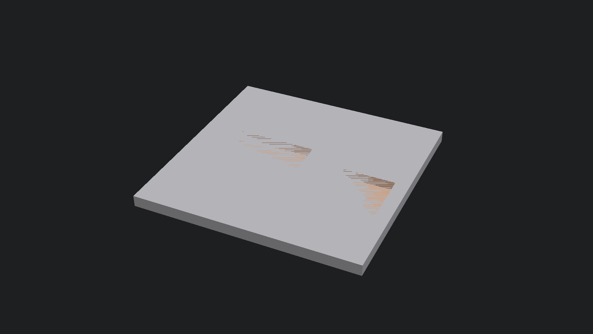 Preview render of the sensor retainer frame
